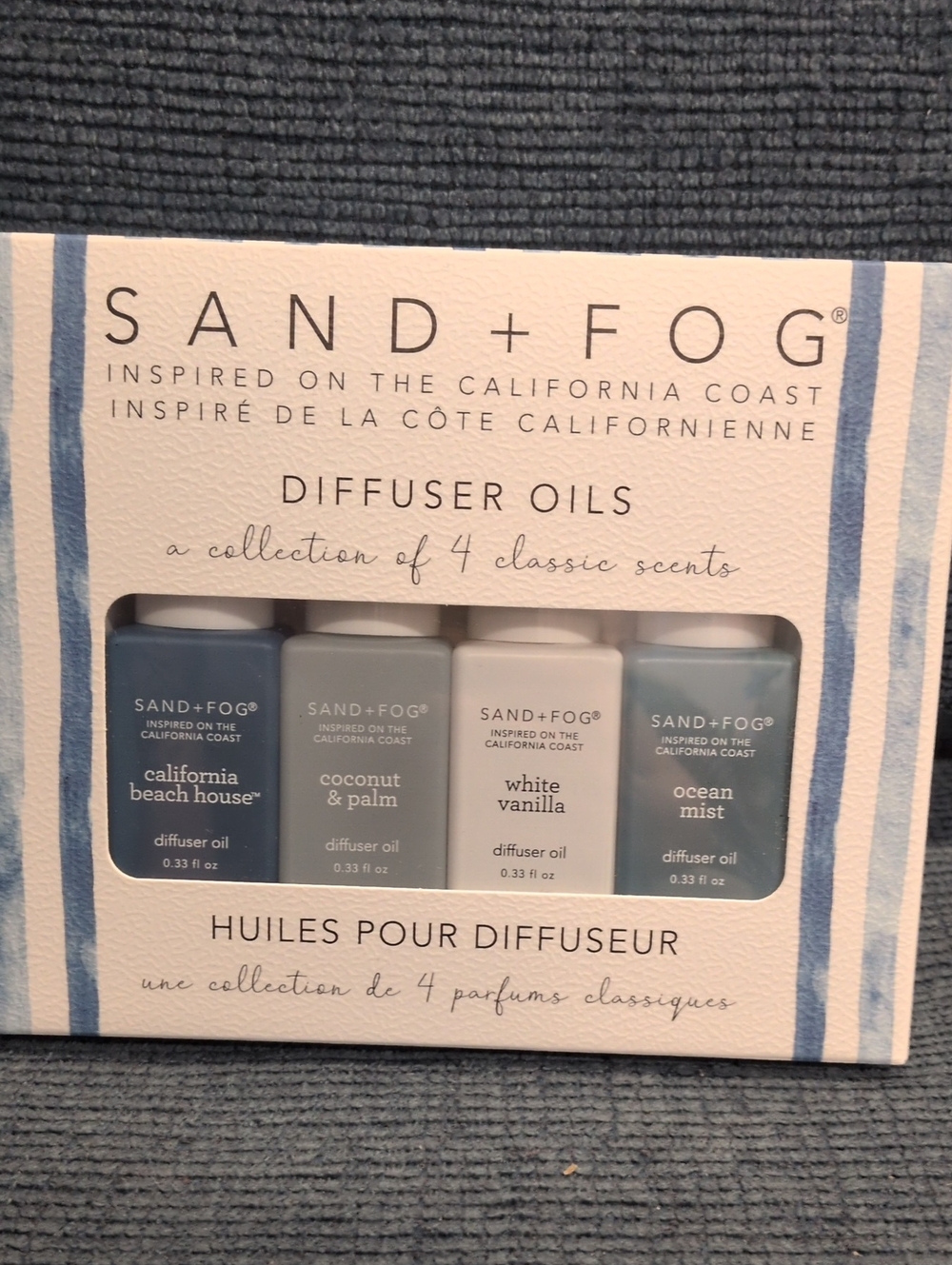 Sand And Fog Blue Diffuser Set – 4 Classic Scents